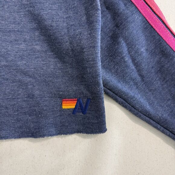 Aviator Nation Sweatshirt XS Aviator Nation Lighting Bolt Cropped Crew - Picture 5 of 9